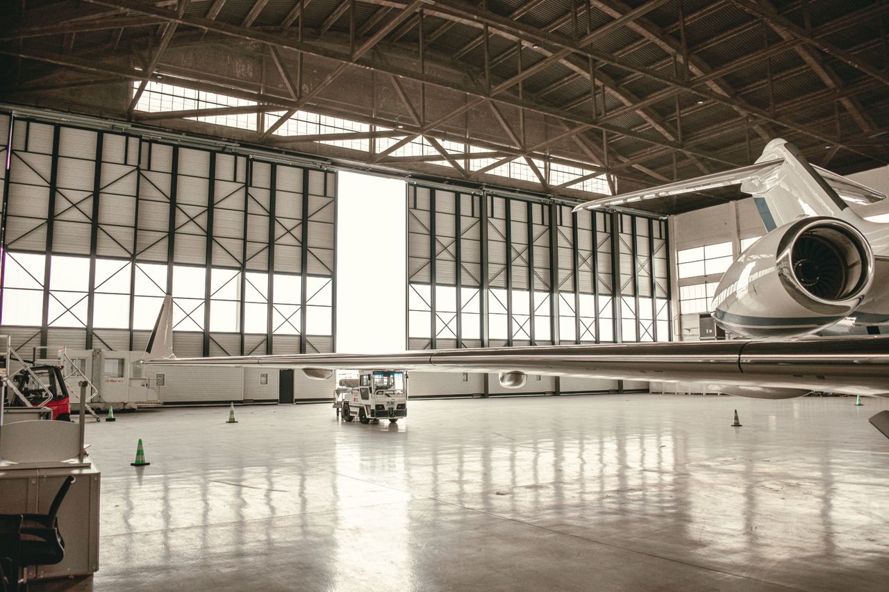 Hangarage for business jets